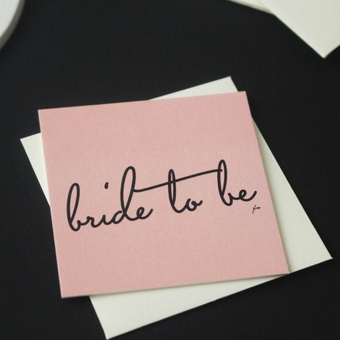 Bride to Be Mini Notecard