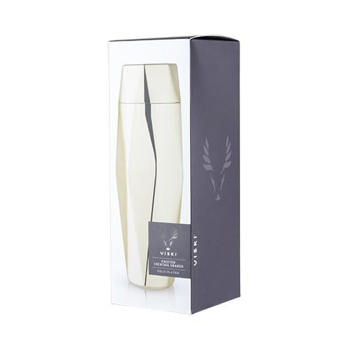 Belmont: Apex Faceted Gold Cocktail Shaker