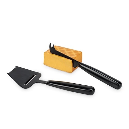 Nero: Cheese Knives in Matte Black - Set of 2