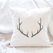 Cotton Canvas Pillow - Antlers