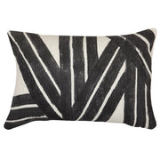 Stripe Sky Cushion, Black - 14x20 inch