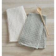Waffle Weave Towel - Blue Mist
