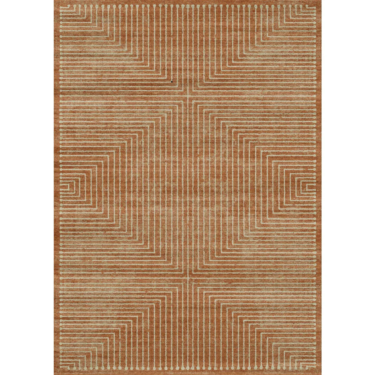 Bond Natural Orange Ivory Rug