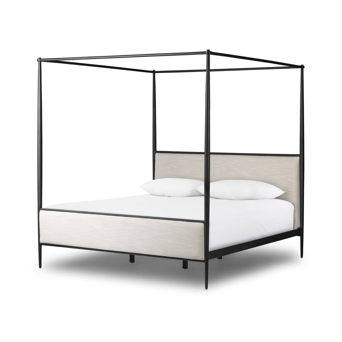 Xander Canopy King Bed - Savoy Parchment