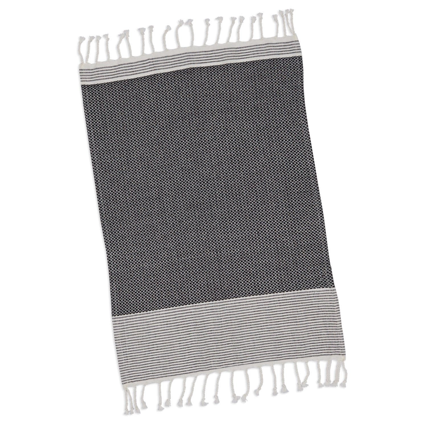Black Diamond Fouta Kitchen Towel