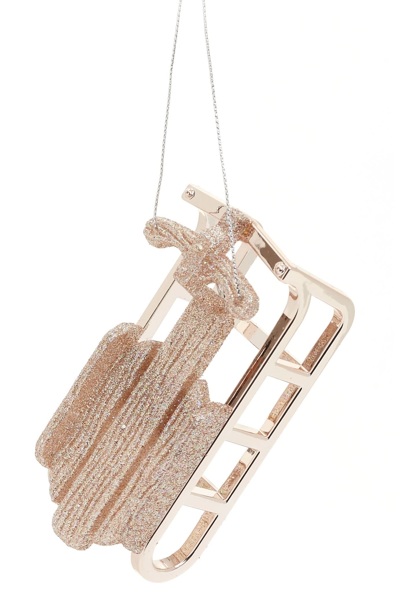 ORNAMENT SLEIGH PINK