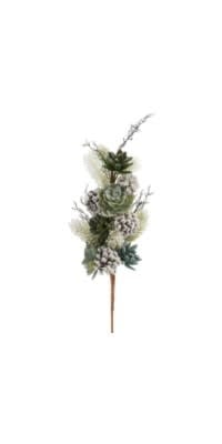 Succulent/Pinecone Branch