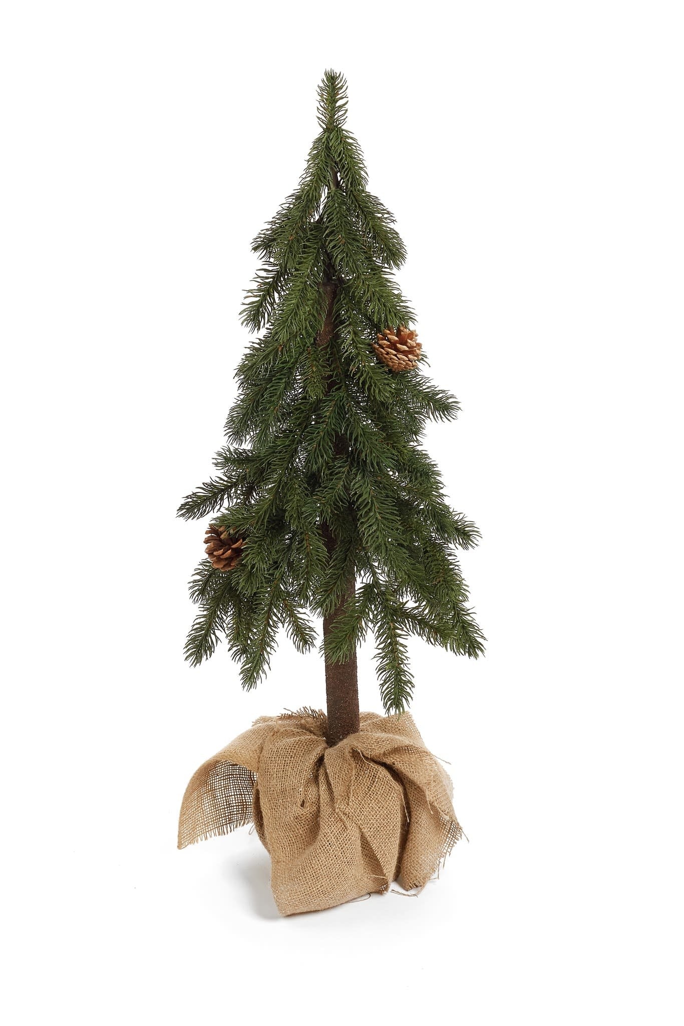 Xmas Tree Pencil Burlap Base GR 16x67H