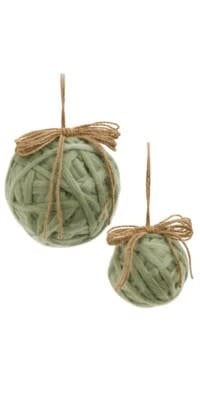 Chunky Yarn Ornament, Green