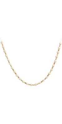 Wooden Bead/Boiled Wool Garland, Ivory/Natural