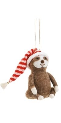 Sloth w/ Striped Hat