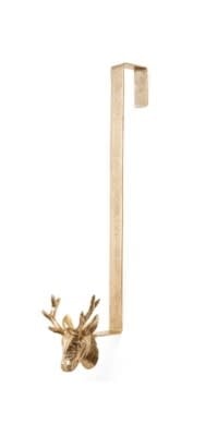 Deer Wreath Hanger, Iron Gold