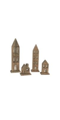 Rustic Wood House - 14"
