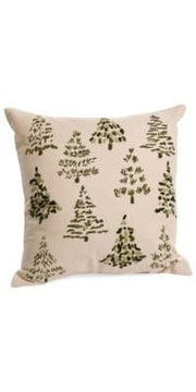 Tree Cushion Cot Nat/Green