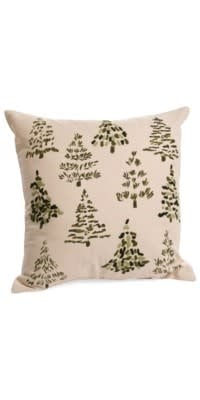 Tree Cushion Cot Nat/Green