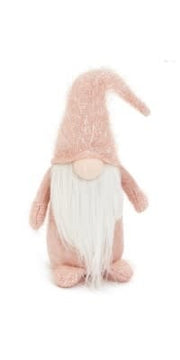 Standing Santa Gnome - Pink - LG