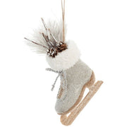 Skate Ornament - Silver
