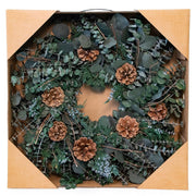 EUCALYPTUS, JUNIPER & PINECONE WREATH 20"