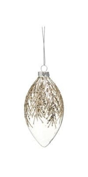 Finial Mini Leaves Glass Ornament