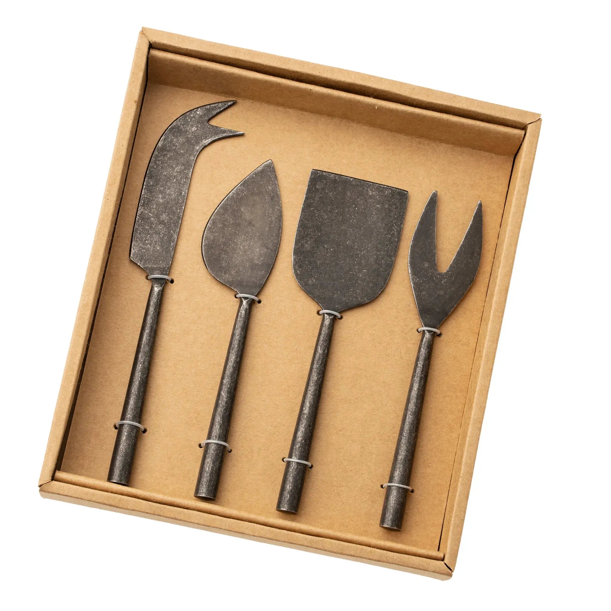 Tides Cheese Knives - Tumbled Black