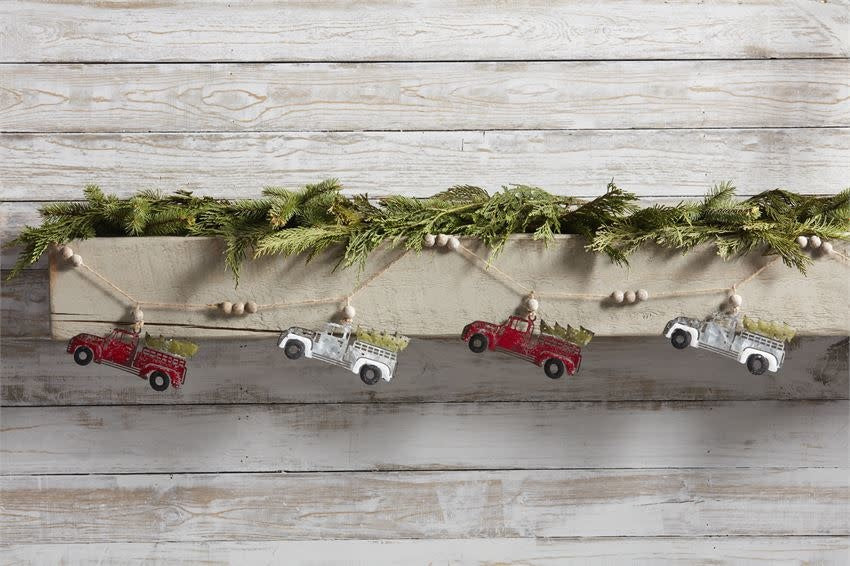 Tin Truck Tree Garland