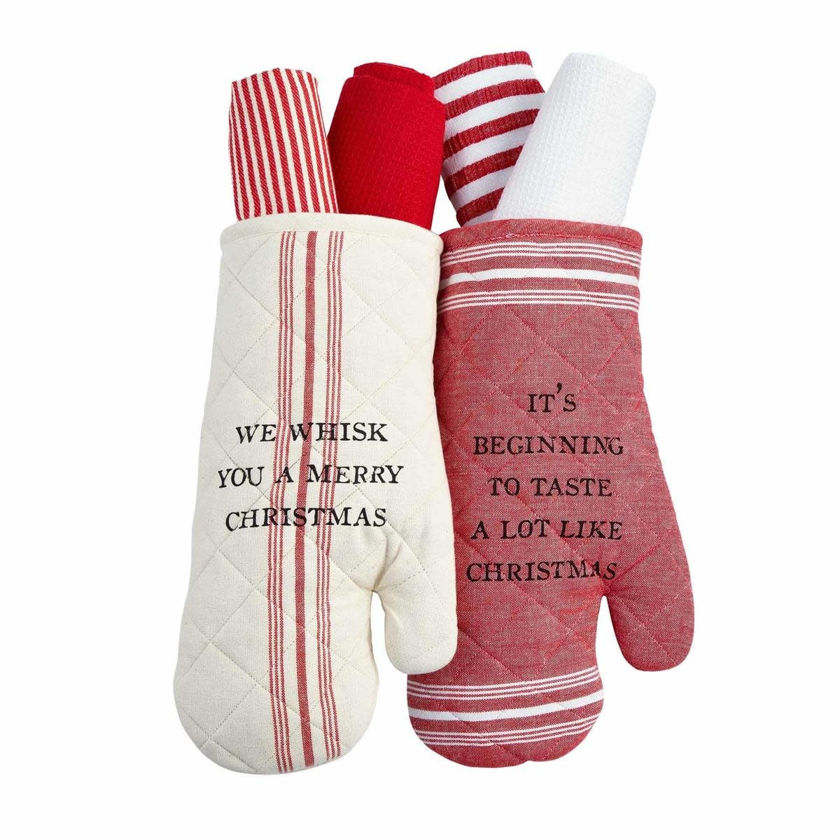 Oven Mitt with Towel Set