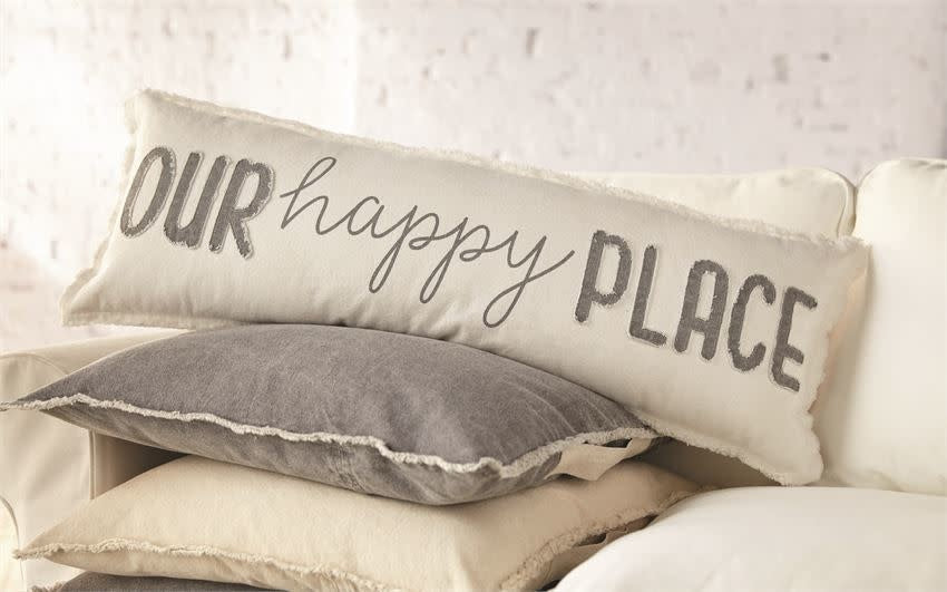 OUR HAPPY PLACE LONG PILLOW