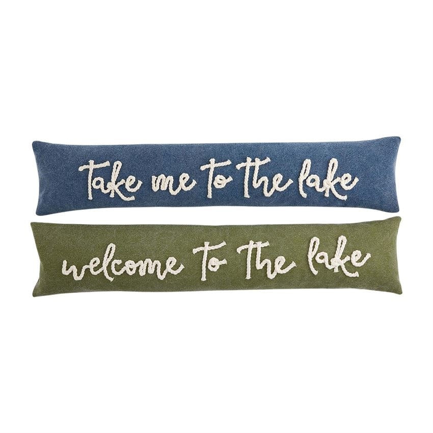 Welcome to the Lake - Long Skinny Pillow