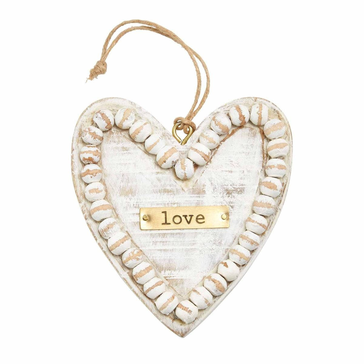 BEADED PLAQUE ORNAMENTS