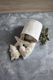 WHITE PLUSH ORNAMENTS