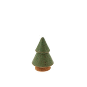 Raw Clay Christmas Tree - Small - Green