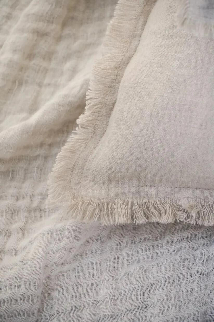 Beige Soft Linen Pillow