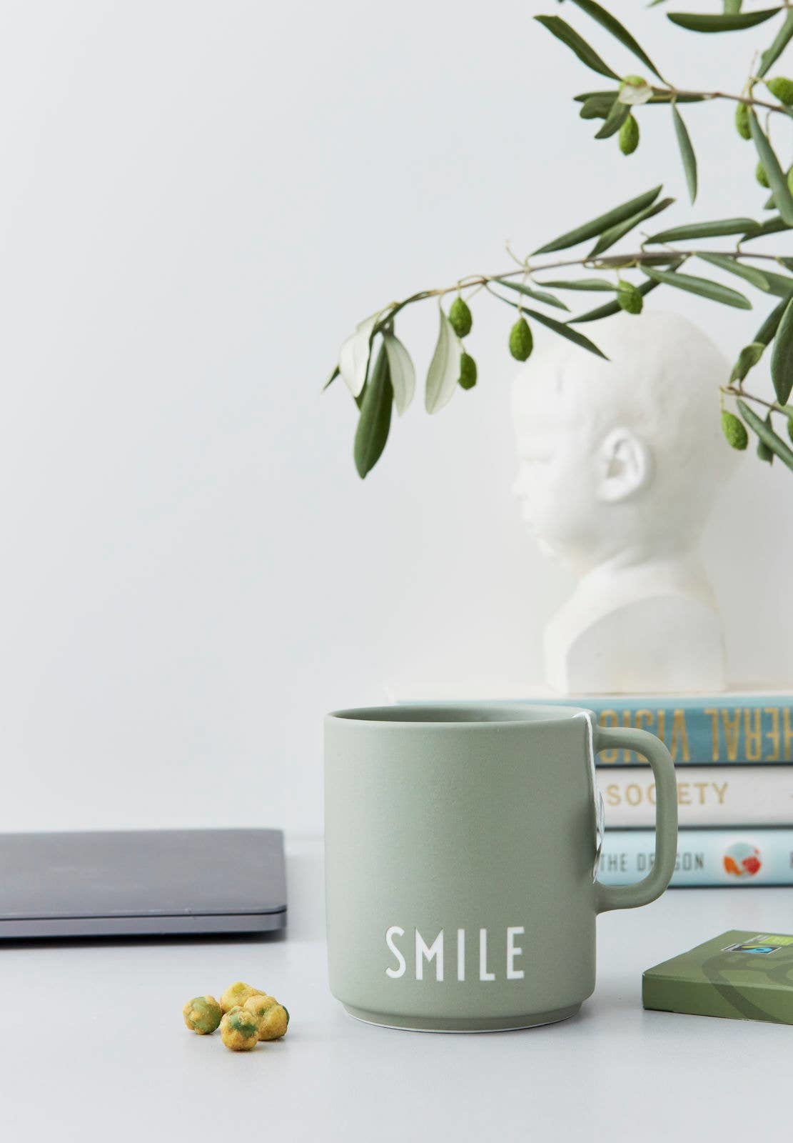 Favourite Cup Porcelain Mug - Green (Smile)