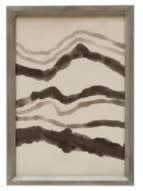 Wood Framed Wall Decor with Abstract Image 3