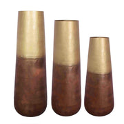 Calluna Brass Floor Vase