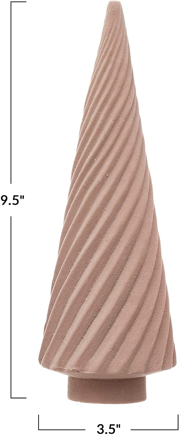 Flocked Pink Tree - Medium