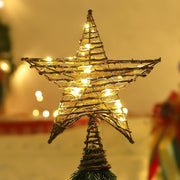 10" Rattan Christmas Topper