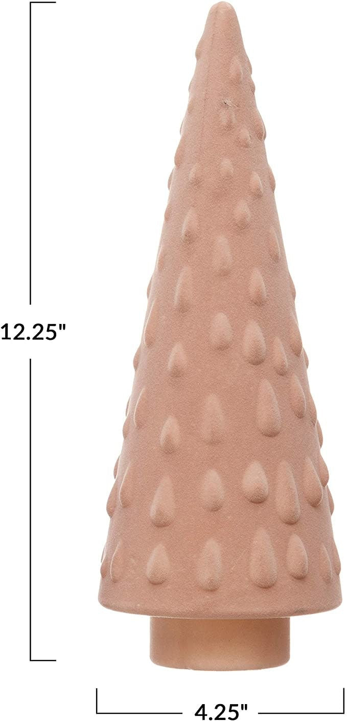 Flocked Pink Tree - Large