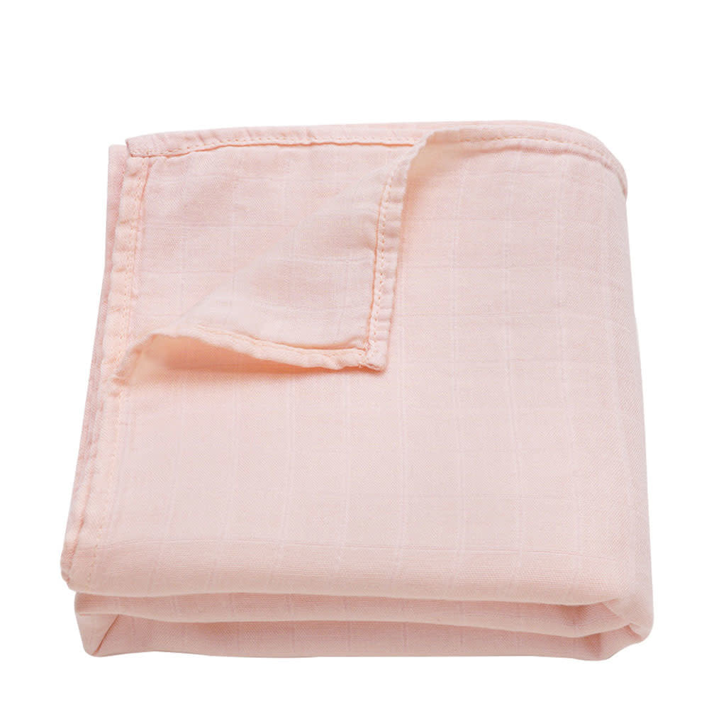 Muslin Swaddle Blanket - Light Peach