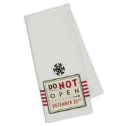 Embellished Dishtowel - Do Not Open