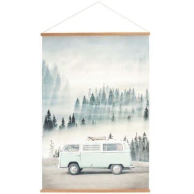VW Van Canvas Banner