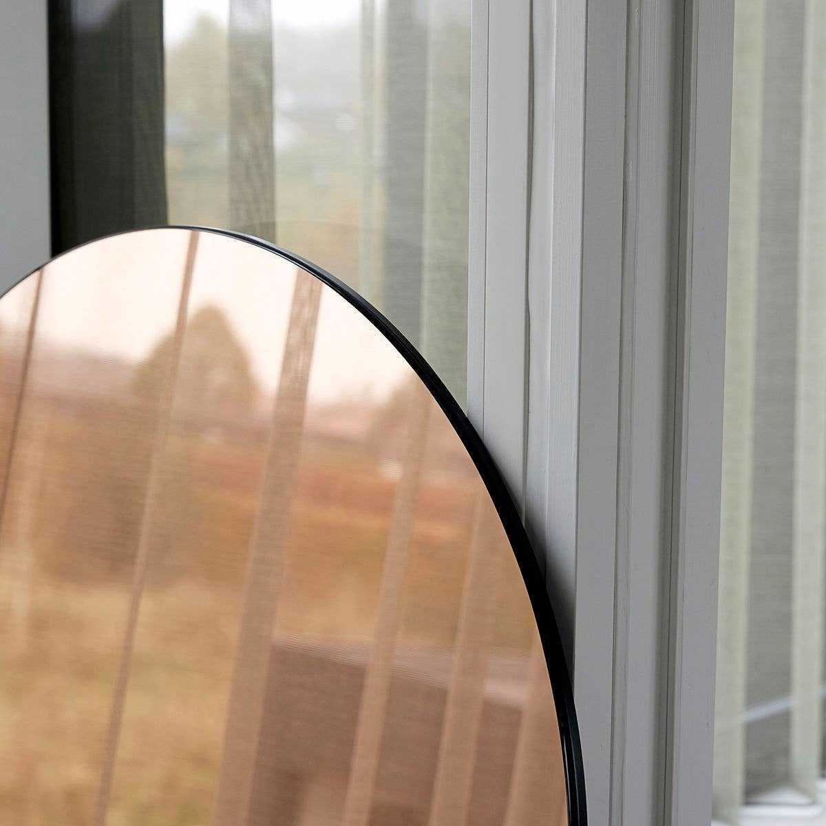 Round Wall Mirror - Rose Gold - Large