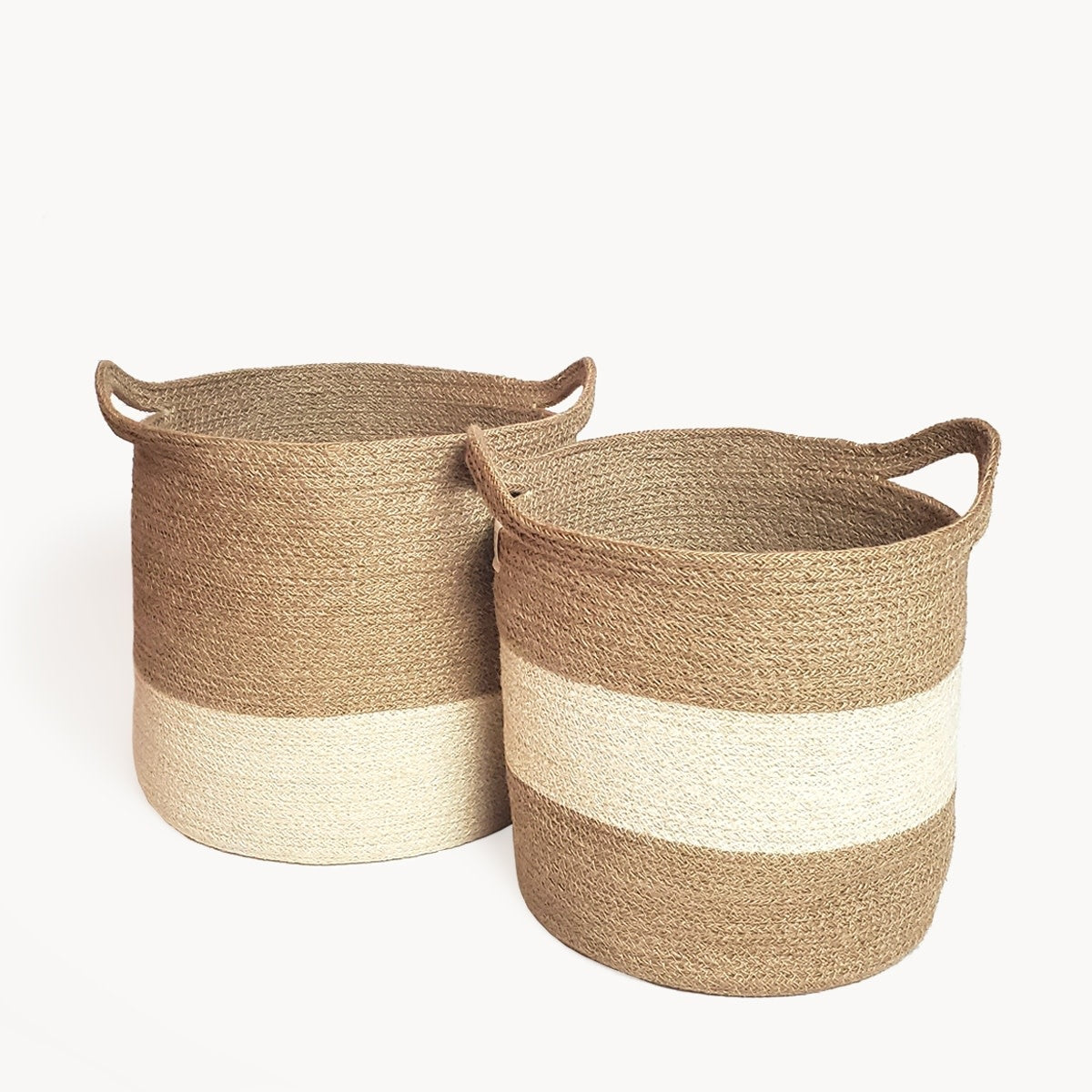 Agora Stripe Basket (Set of 2)