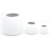 Margo - White Bamboo Floor Planter