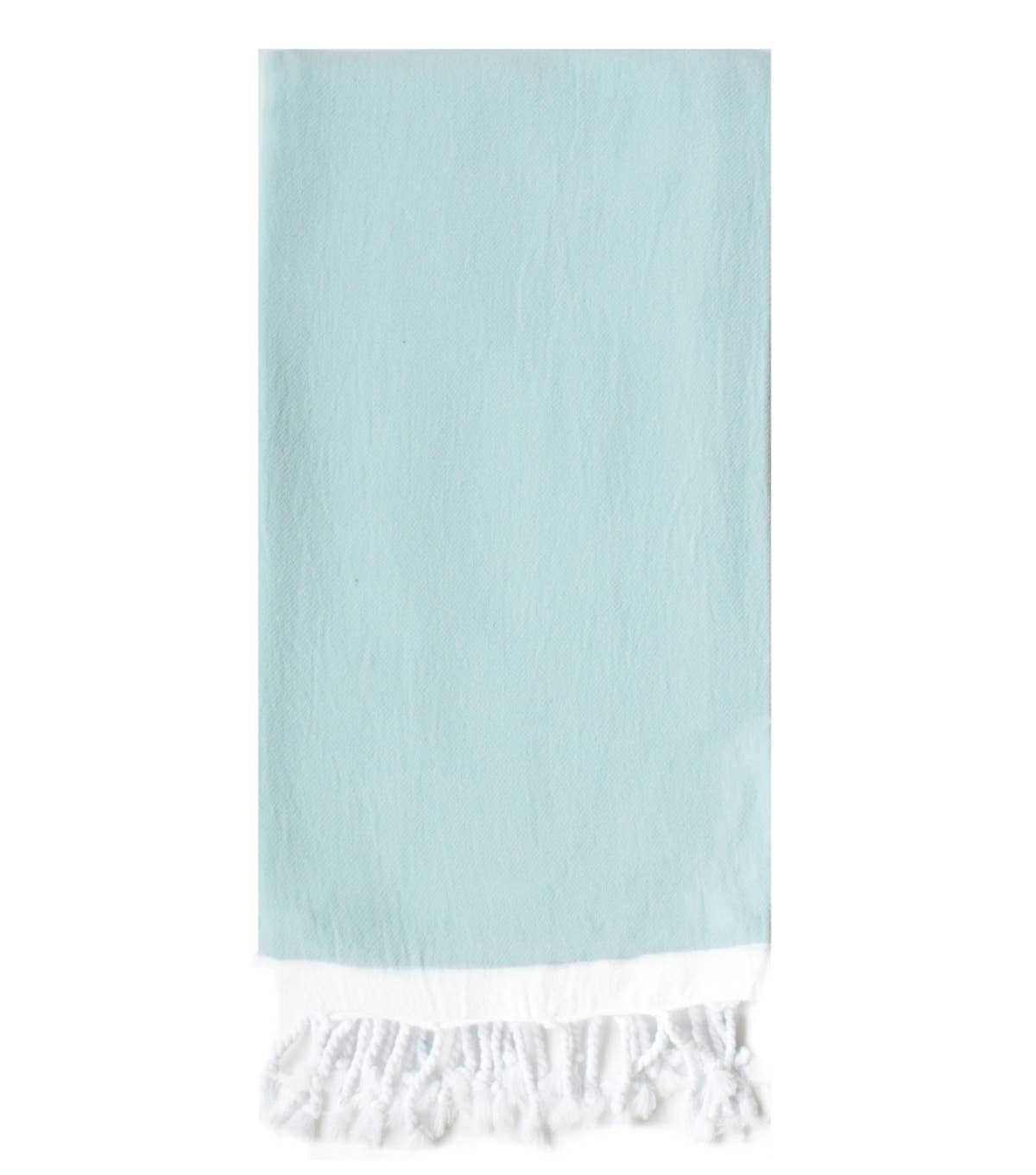 Basic Single Stripe Towel  Sky