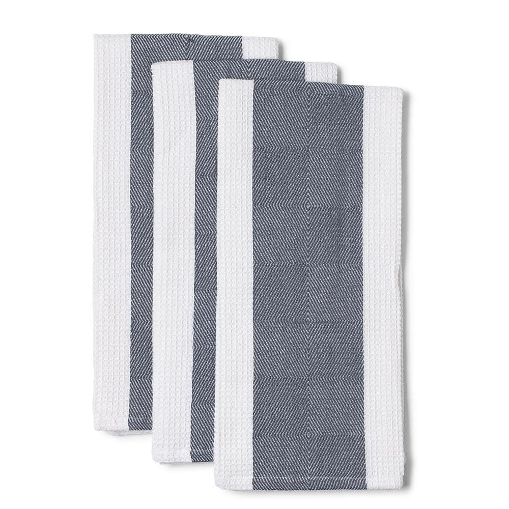 Oversized Kitchen Towel - Block Navy (Set of 3)