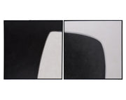Double Cross - (Set Of 2) - 48" X 48" - Black Floater Frame