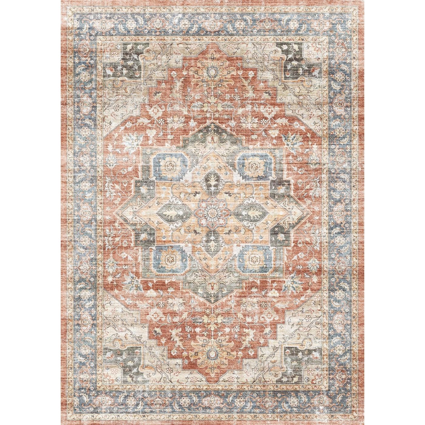 Rivka Terracota Ocean Rug