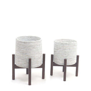 Diosa - White Seagrass Planter