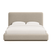 Faye Queen Storage Bed - Velvet Sandstorm